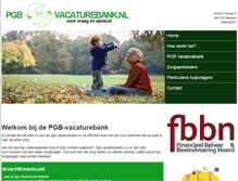 Tablet Screenshot of pgb-vacaturebank.nl